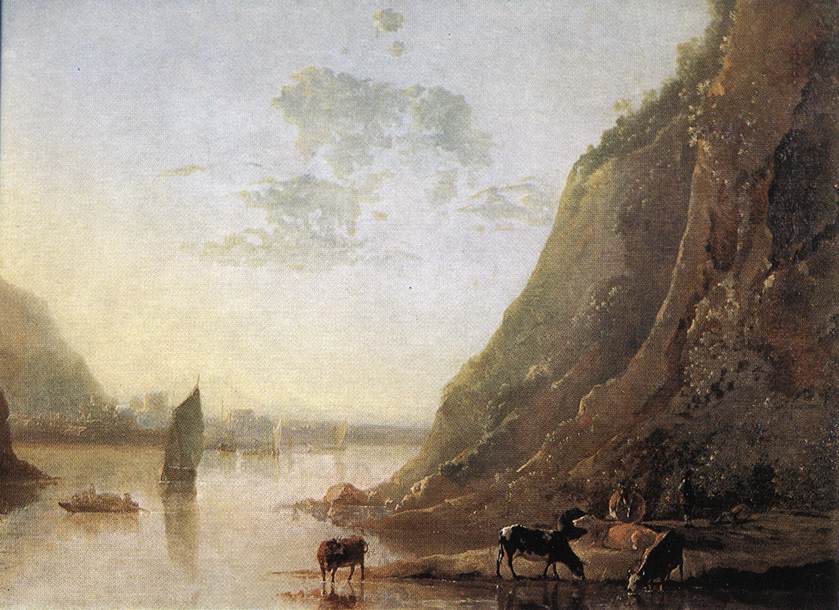 River-bank with Cows sd